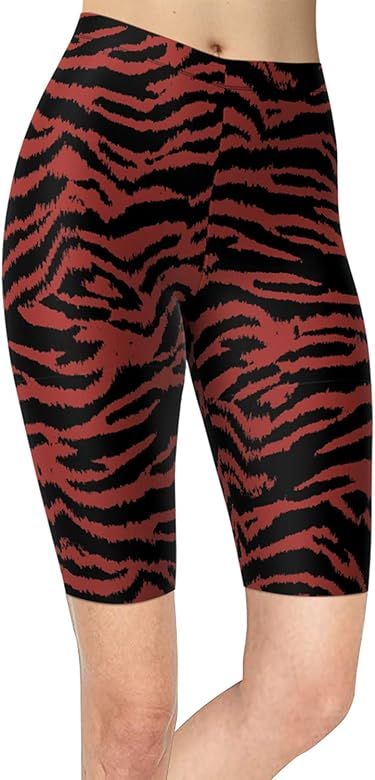sissycos Women's Leopard Printed Biker Shorts Buttery Soft Workout Leggings | Amazon (US)