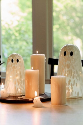 Light Up Confetti Glass Ghost | Anthropologie (US)