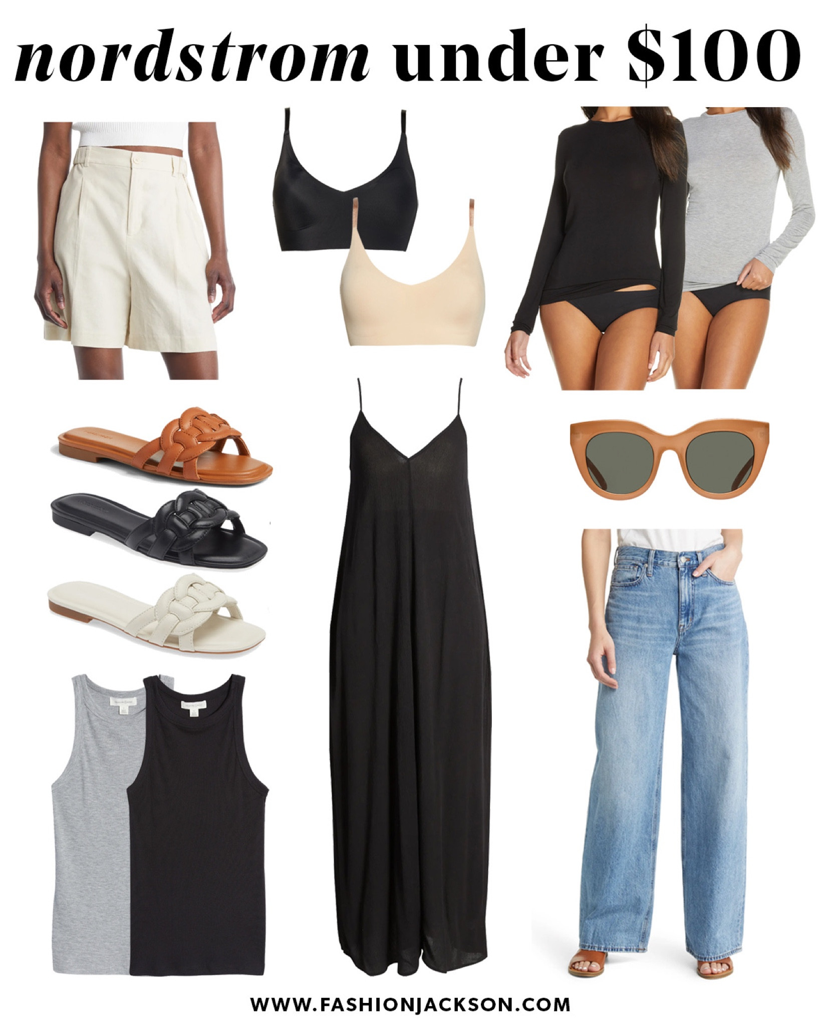 Everything from Nordstrom under $100! #sandals #jeans #shorts #sunglasses #dresses 

#LTKunder100 #LTKstyletip #LTKunder50