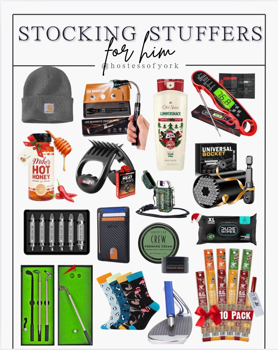 Stocking stuffers for him! Great gift ideas for the man in your life! 

Stocking stuffers for her! Great gift ideas for the woman in your life! 

#gifts #giftguide #stockings #christmas #decor #small #fast #holiday #golf #men #grilling 

#LTKGiftGuide #LTKHoliday #LTKMens