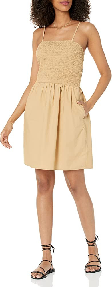 The Drop Women's Mikey Smocked Bodice Mini Dress | Amazon (US)