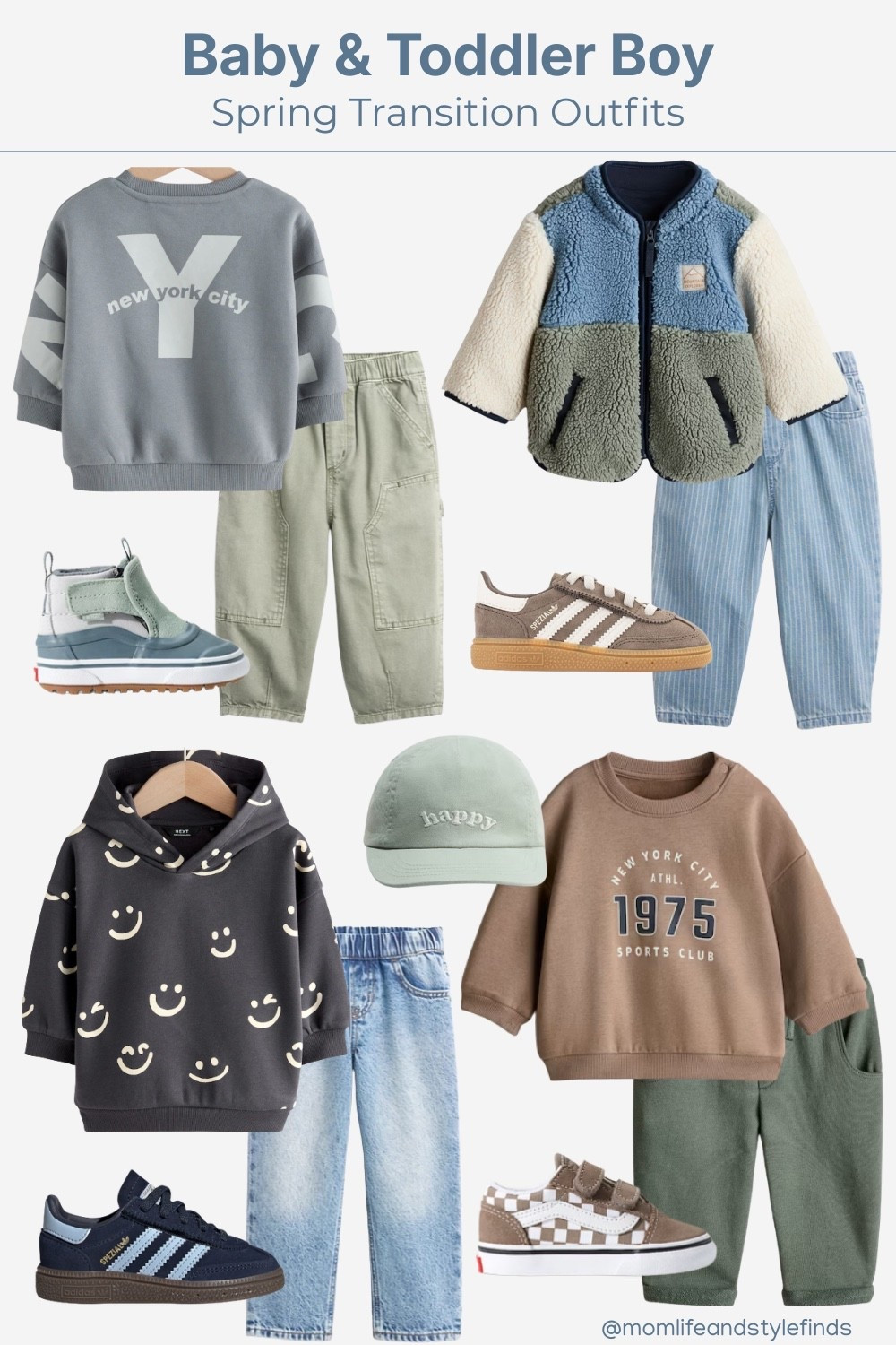 Baby & toddler boy spring transition outfits

#toddlerboyclothes #toddlerboyoutfits  #toddlerboystyle #toddlerboyfashion #springstyle #springoutfits #spring2026 #springtransition #springtransitionoutfits #toddlersneakers #babyboyoutfits #babyboyclothes #babyboystyle #babyboyfashion 

#LTKSeasonal #LTKootd #LTKKids