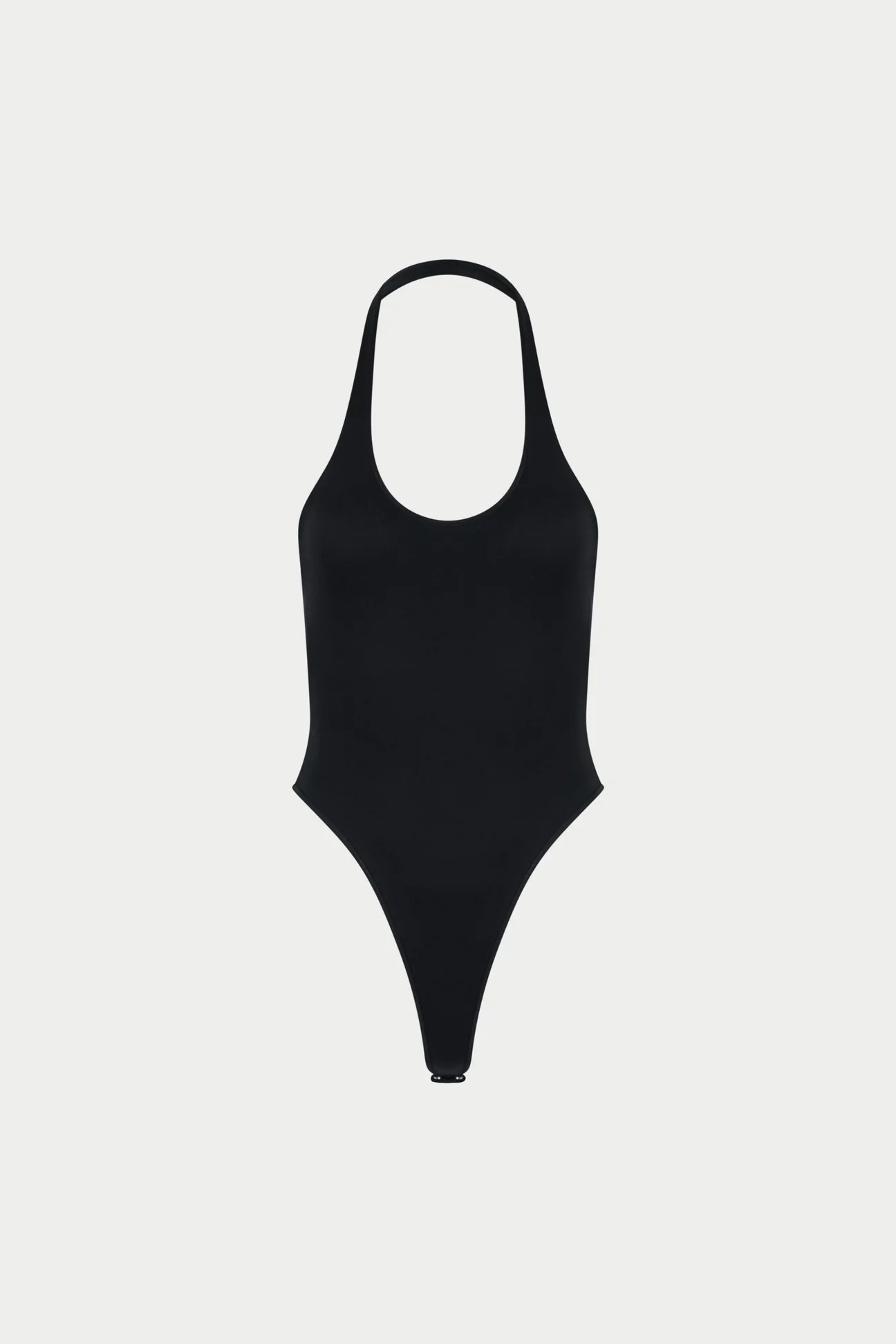 SCOOP NECK BODYSUIT - BLACK | The Couture Club