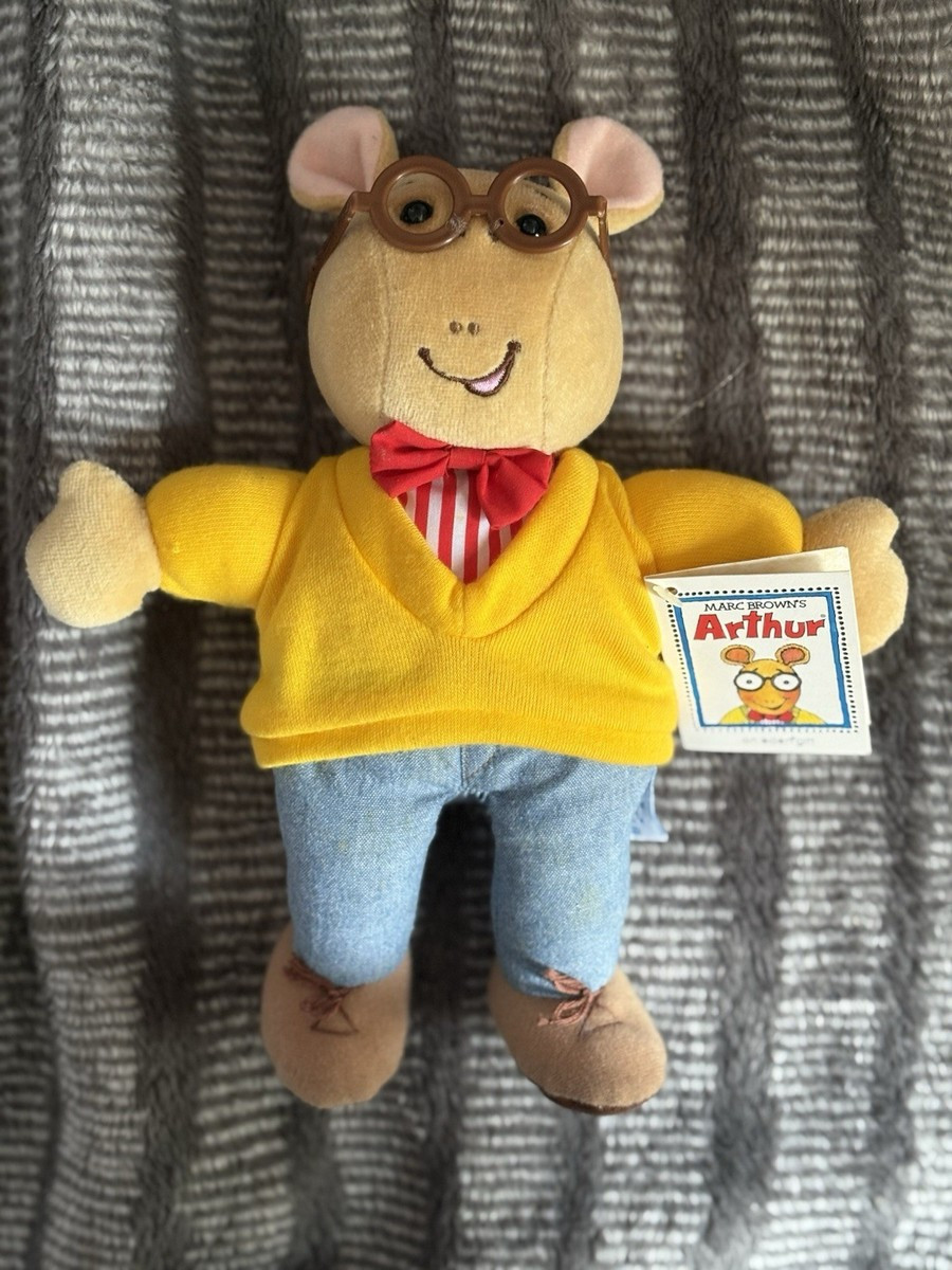 Eden Arthur Plush w/ Glasses Bow Tie Yellow Sweater Blue Pants | eBay | eBay US