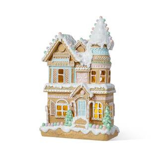 11.75 in. H Christmas Macaron Resin Village Table Decor | The Home Depot