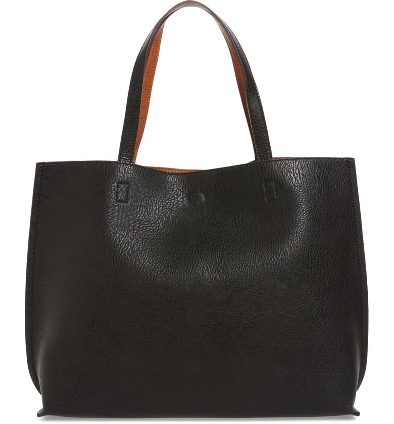 Reversible Faux Leather Tote & Wristlet | Nordstrom
