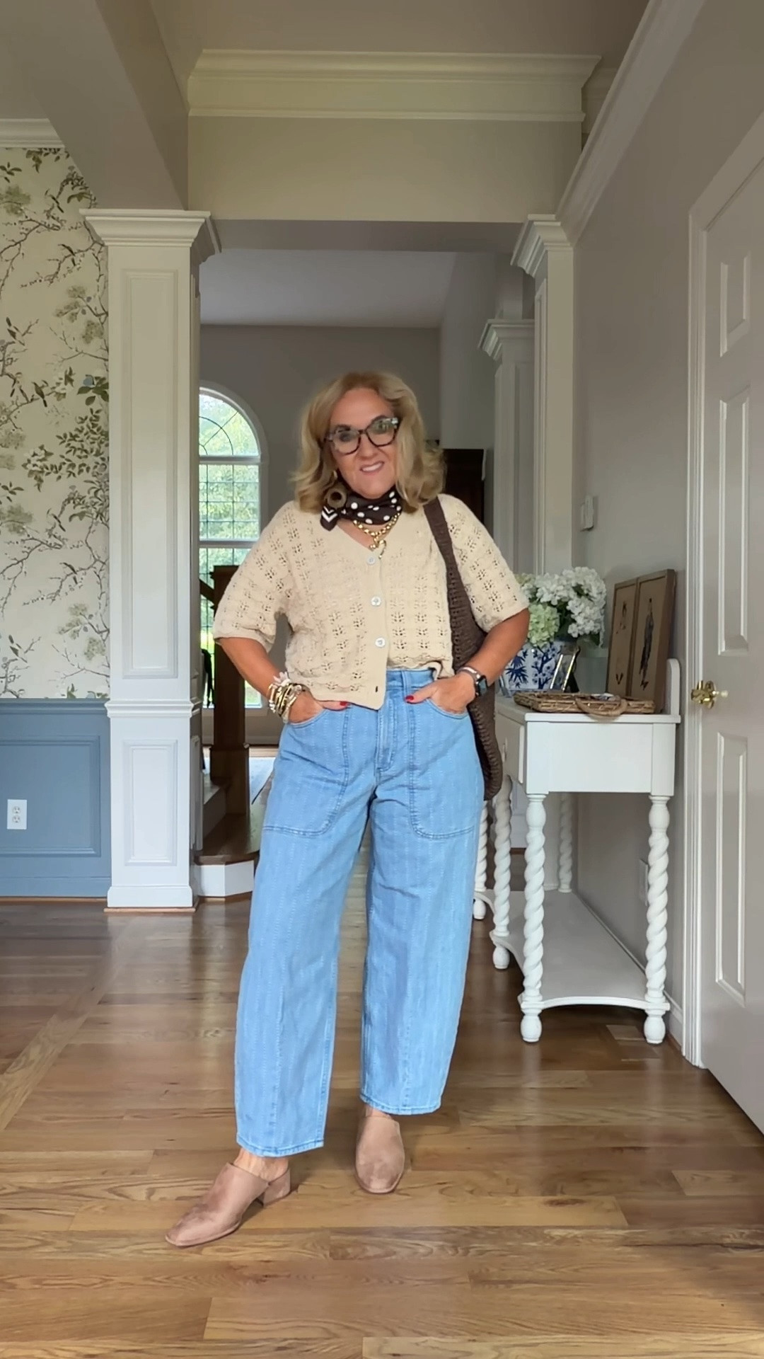 Target finds! Wearing my regular size in all. 

Barrel jeans are subtle and have a cool ticking stripe. 
The cardigan is super soft and lightweight.

#LTKOver40 #LTKootd #LTKgrwm
