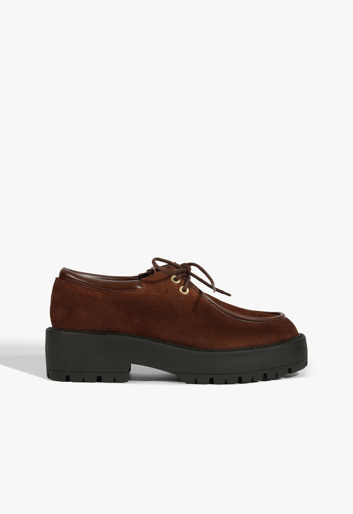 Brown Suede Derby Shoes Cia | SCHUTZ | Schutz (US)