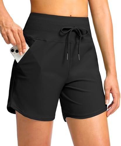 Viodia Women's 5" High Waisted Swim Board Shorts Quick Dry Beach Shorts with Pockets UPF 50+ Swim... | Amazon (US)