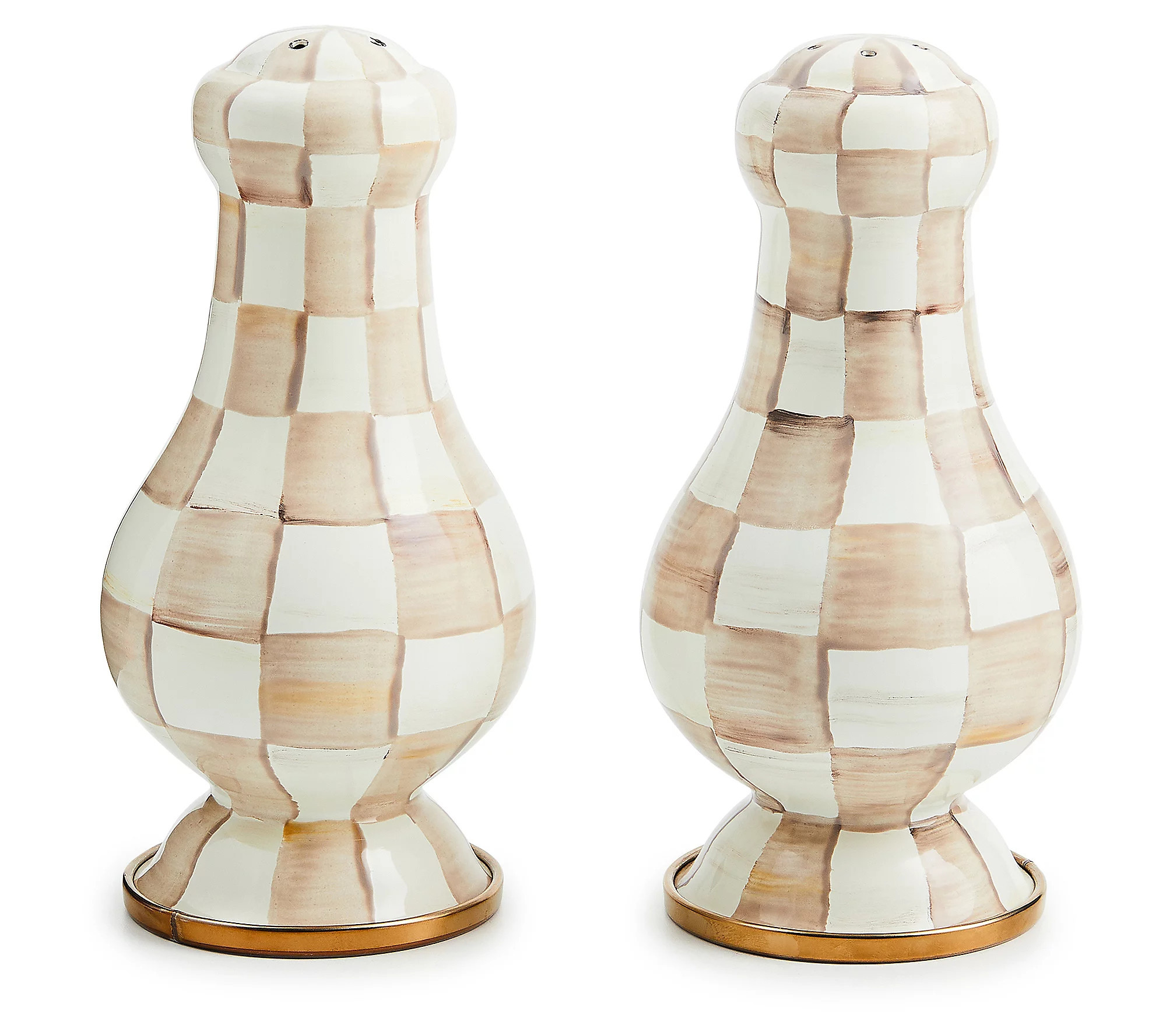 As Is MacKenzie-Childs Large Salt and Pepper Shakers | QVC