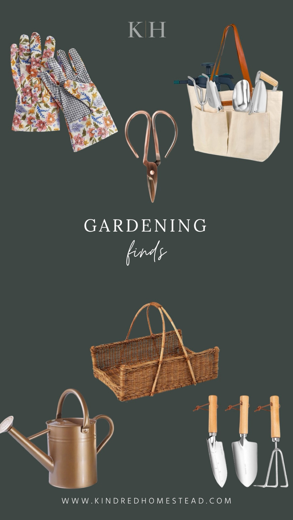 Gardening finds for outdoor spring planting including tools, gloves storage and watering cans!

#LTKHome #LTKSeasonal