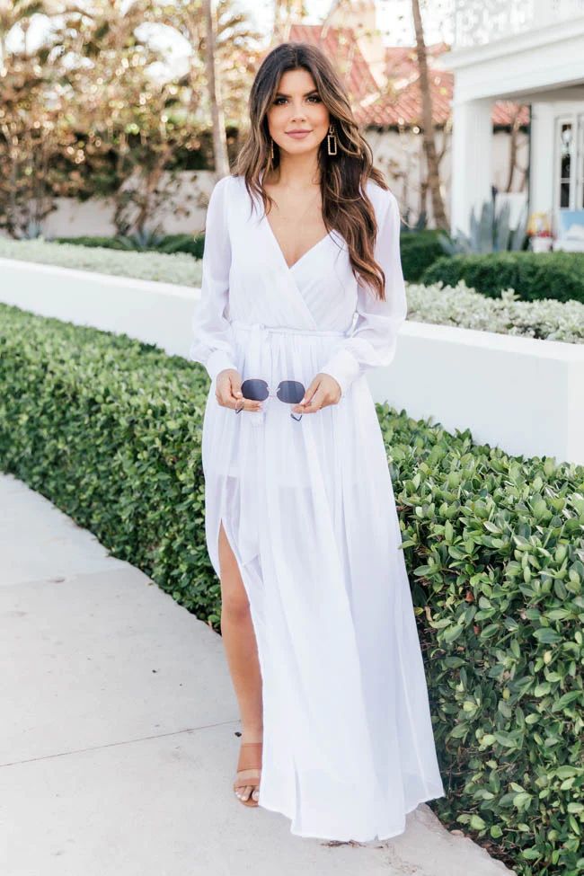 My Dearest Darling White Maxi Dress | The Pink Lily Boutique
