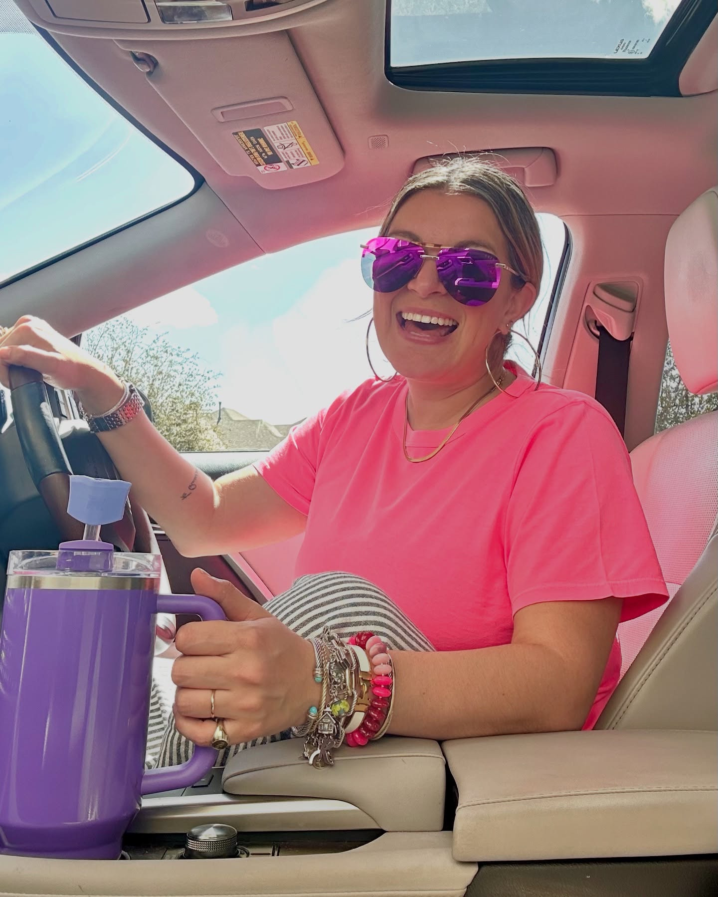 Taking in every remaining second of spring break!! 

Just picked up my charm bracelet from @jamesavery 

I haven’t worn my bracelet in YEARS but my cheerleaders got me the disco ball as my coaches gift this year so I decided to bring it out of retirement. All of these charms bring back so many great memories throughout my teaching career!!

I love these girls SO much and they will always hold a special place in my heart. 🪩📣💙
.
.
.
#cheercoach #jamesaverycharmbracelet #jamesavery #discoball #disco #cteteacher #highschoolteacher #internteacher #springaccessories #charmbracelet #texasjewelry