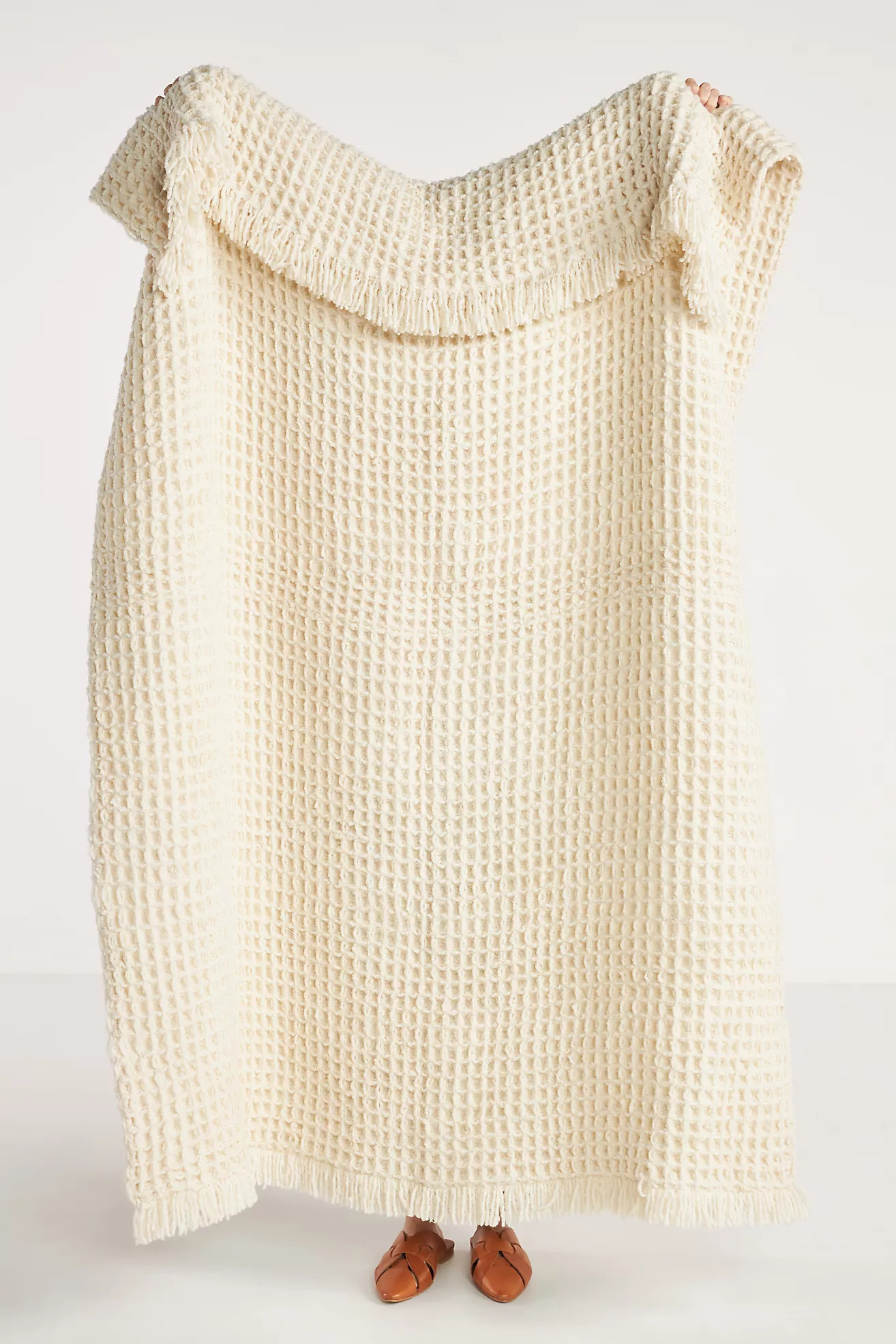 Bouclé Waffle Throw | Anthropologie (US)