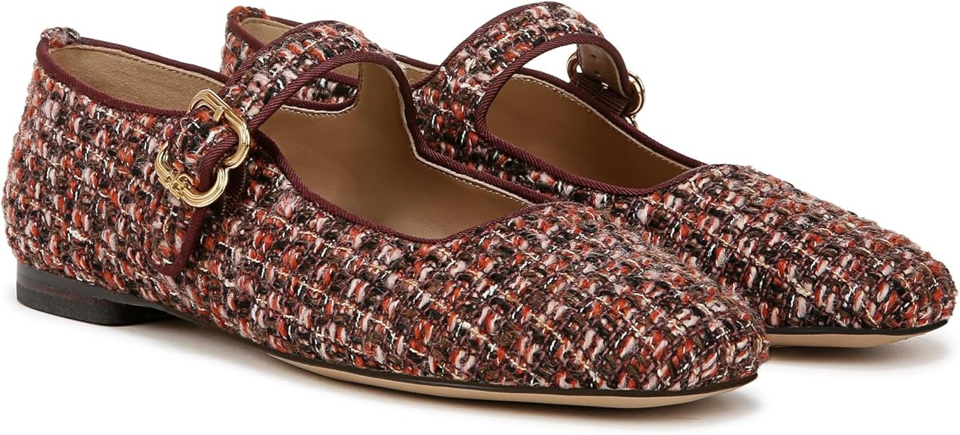 Sam Edelman Women's Michaela Stud Mary Jane Flat | Amazon (US)