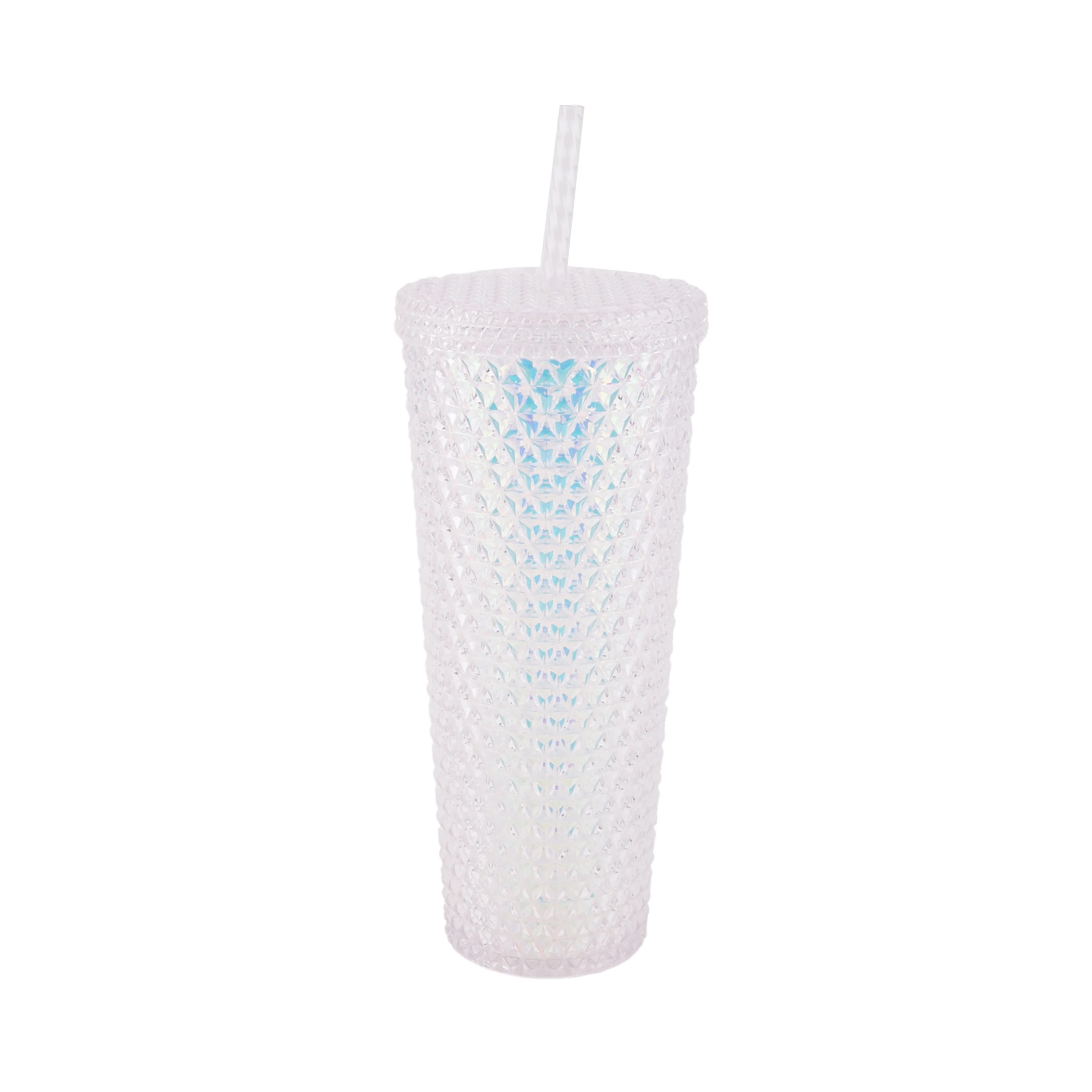 Holiday Time 26 ounce Iridescent Double Wall Tumbler, White | Walmart (US)