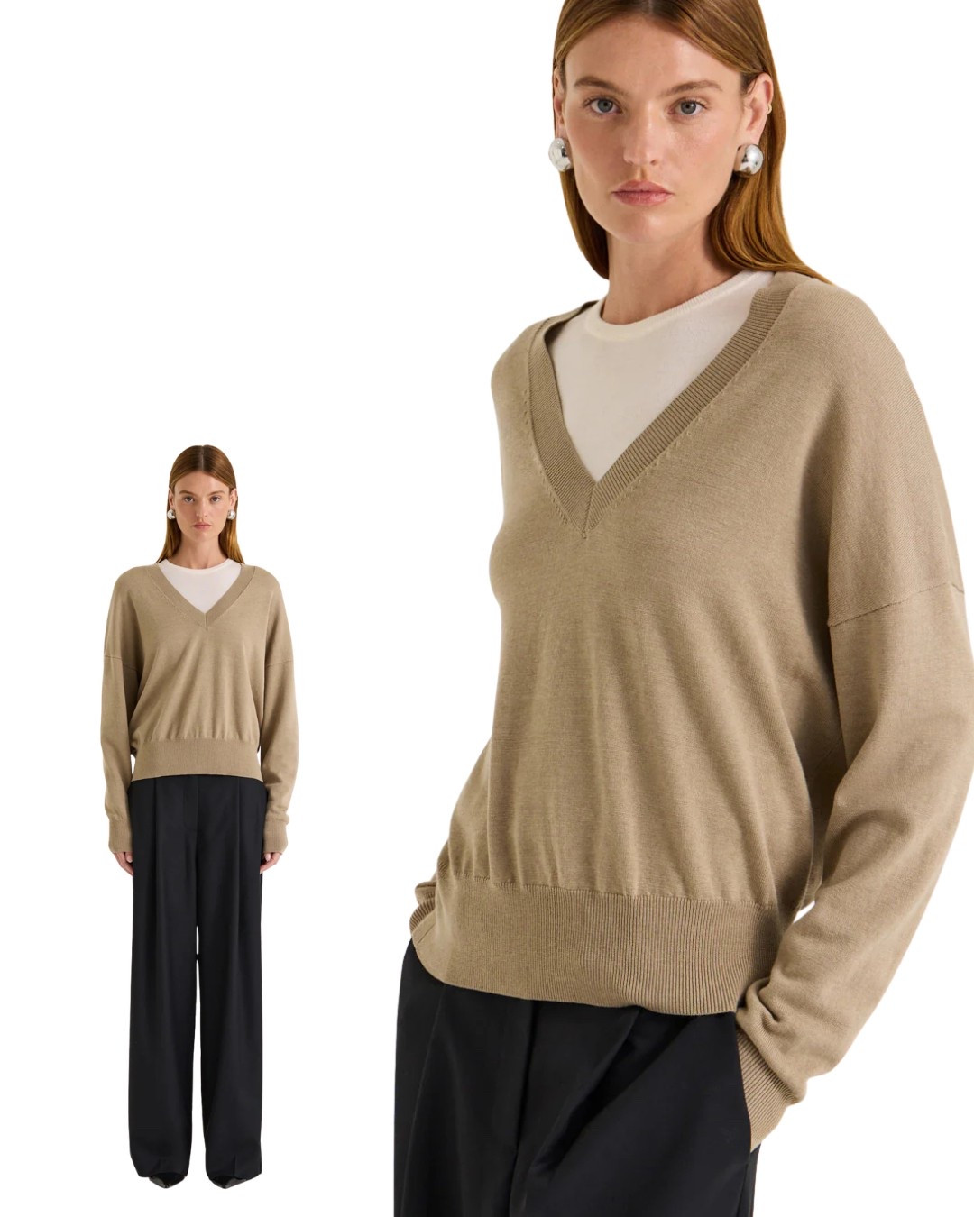 Always on the lookout for a great V-neck… the kind that instantly elevates an outfit.
This luxe knit has the perfect drape and works so well styled back with white jeans 🤎
Only left in a size medium ✨

#LTKautumn #LTKover50style #LTKaustralia