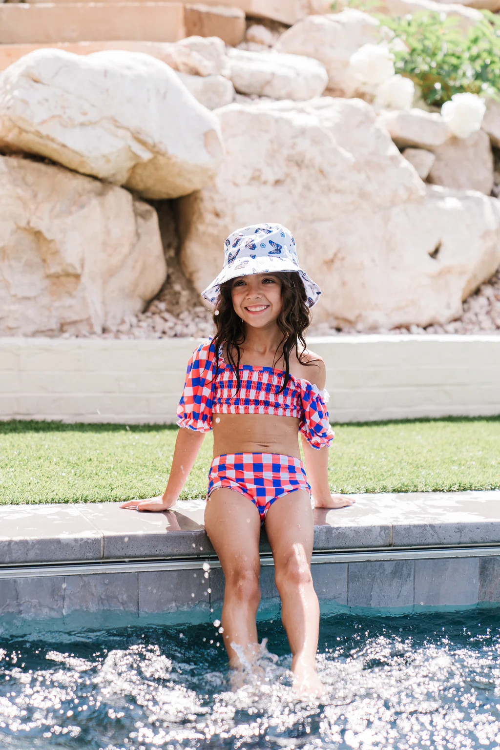 RED, WHITE & TRUMAN DREAM TANKINI TWO PIECE SWIM SUIT | Dream Big Little Co.
