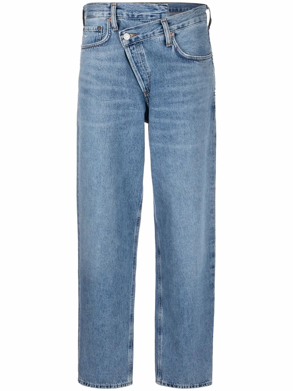 AGOLDE Criss Cross straight-leg Jeans - Farfetch | Farfetch Global