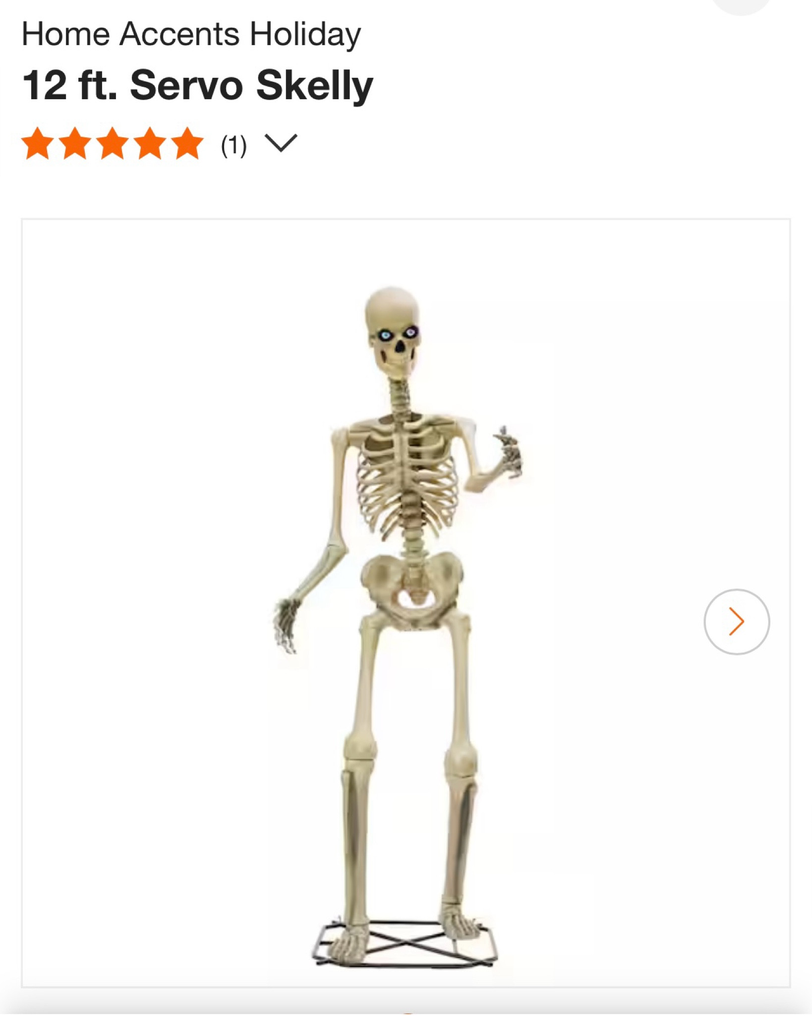 12 ft Skelly back in stock at Home Depot! #halloween #skeleton
