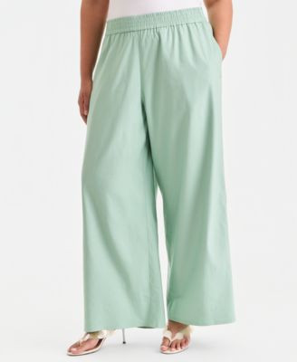 I.N.C. International Concepts Plus Size Pull-On Wide-Leg Pants, Created for Macy's - Macy's | Macy's