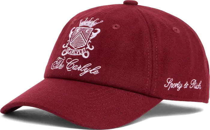 x The Carlyle Embroidered Logo Wool Baseball Cap | Nordstrom