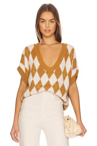 Free People Through The Motions Vest in Tiger Eye Combo from Revolve.com | Revolve Clothing (Global)