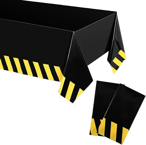 2 PCS Construction Party Tablecloth Dump Truck Table Covers for Kids Boys Birthday Decorations, 5... | Amazon (US)