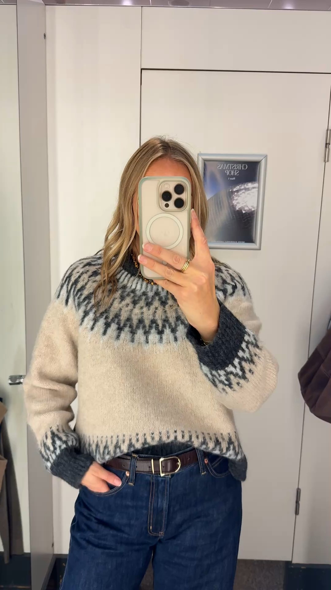 Lovely Fairisle sweater 
34% alpaca 33% wool 
I’m wearing U.K. 16 here 


#LTKautumn #LTKwinter #LTKfestive