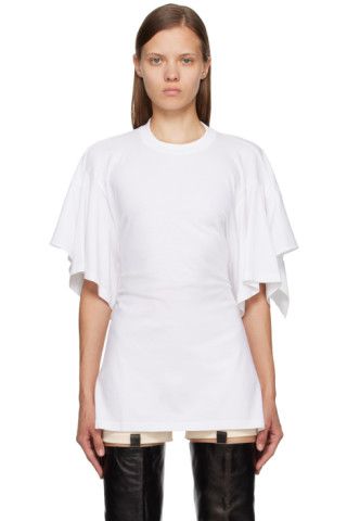 White Open Back T-Shirt | SSENSE