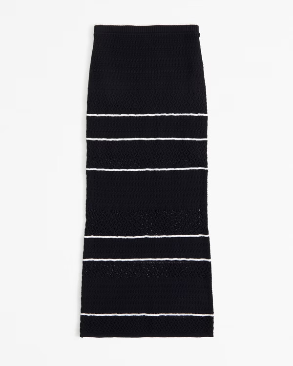 Crochet-Style Maxi Skirt | Abercrombie & Fitch (US)
