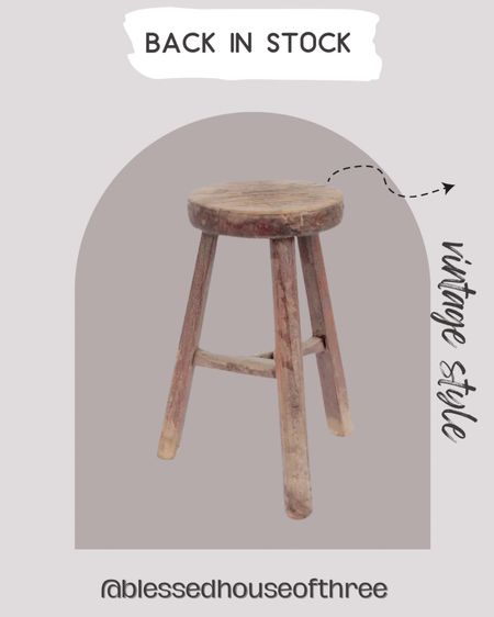 This stool is back in stock. Run 🏃 

Vintage style accent stool / living room / accent table / vintage style / 

#LTKSaleAlert #LTKHome