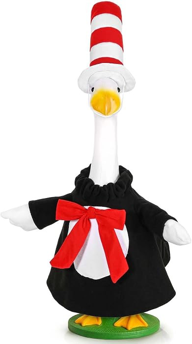 JcHrmers Back to School Porch Goose Outfit 23 Inch Classroom Goose Cat Outfits with White Black S... | Amazon (US)