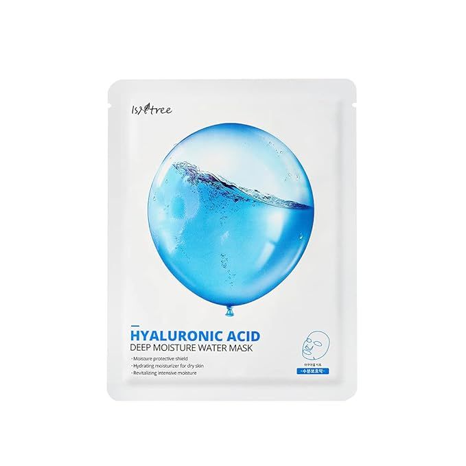 ISNTREE Deep Hydrating Hyaluronic Acid Facial Korean Sheet Mask | Moisturizing Reduce & Fine Line... | Amazon (US)