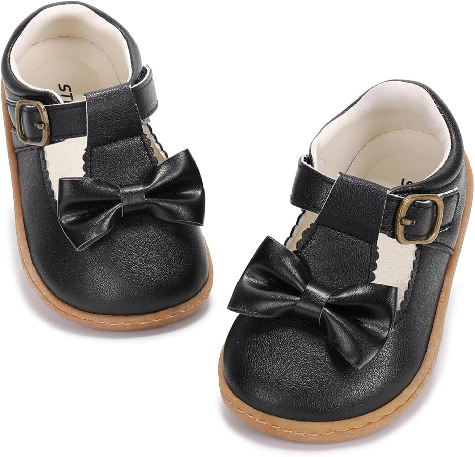 Wide Little Girls Mary Jane Shoes T-Strap Toddler Girls Dress Shoe for Easter Halloween Christmas... | Amazon (US)