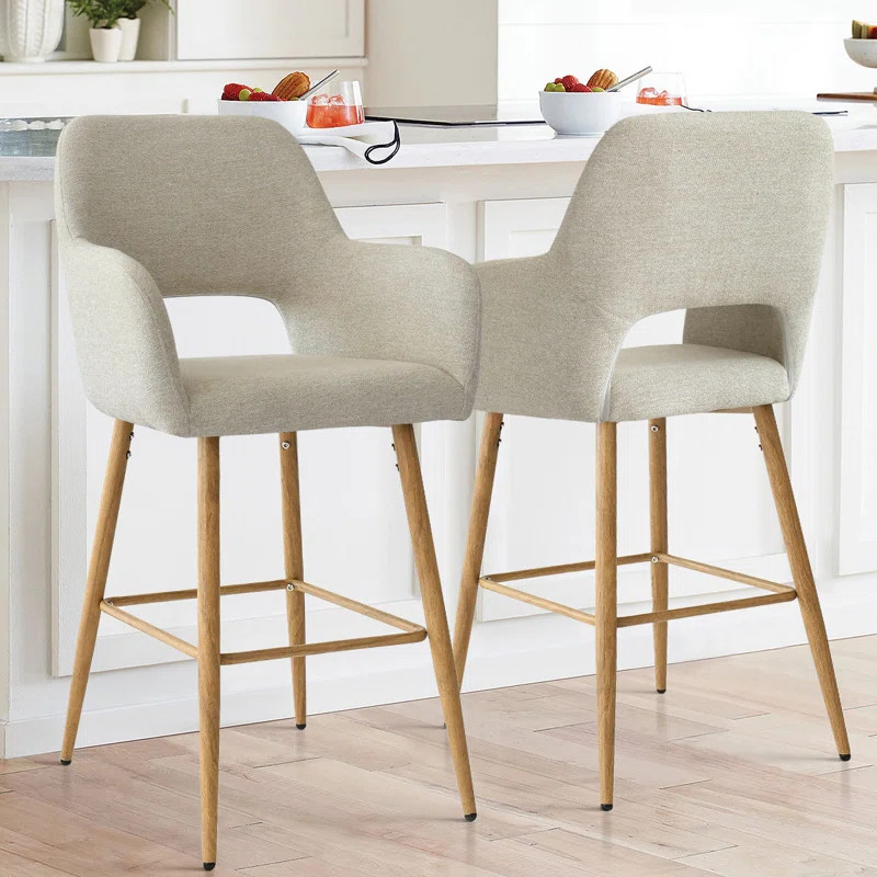Counter Stool With Arm (Set of 2) | Wayfair Professional