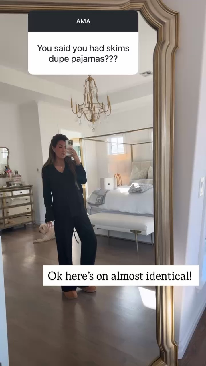 Skims PJ lookalikes! I am wearing a size medium! They come in a lot of different colors! 

Skims, Skims lookalike, skims dupe, pajamas, matching set, matching pajamas, ribbed pajamas, Emily Ann Gemma

#LTKmorningroutine #LTKmomlife #LTKBump