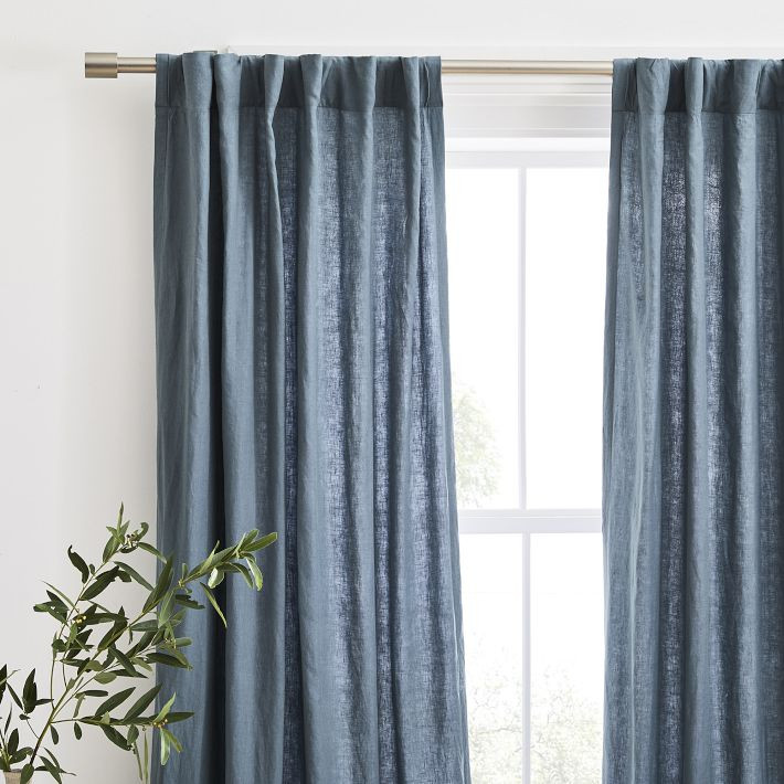 European Flax Linen Curtain | West Elm (US)