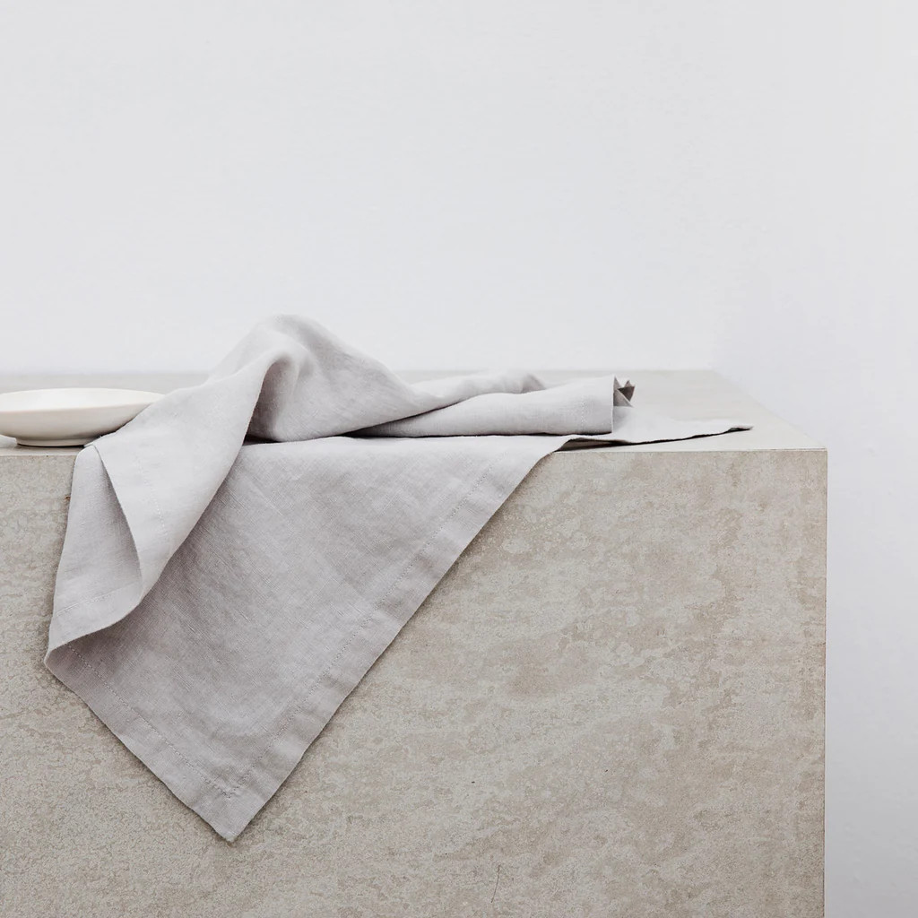 Linen Table Napkins - Smoke Gray | Cultiver