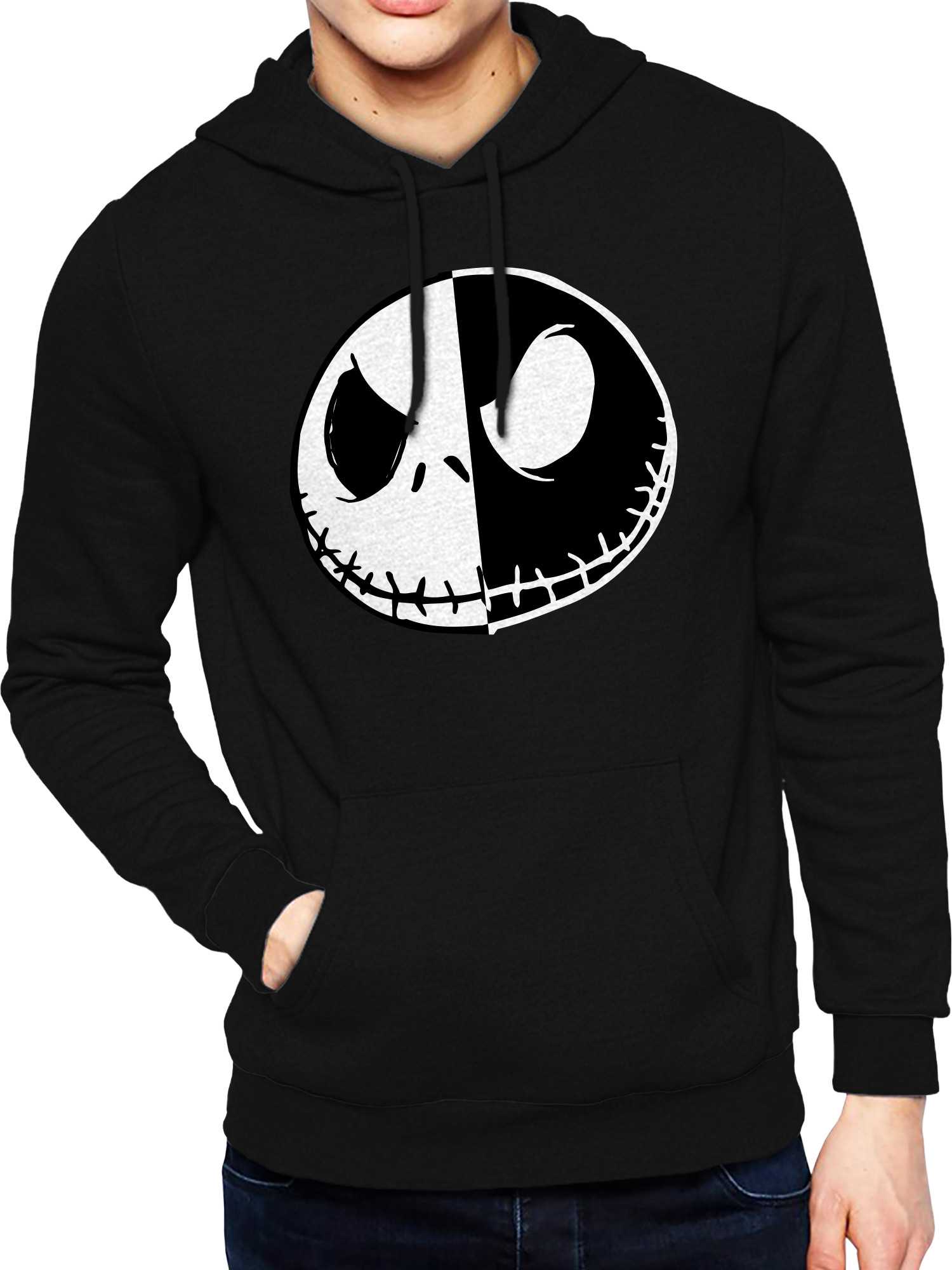 Disney Nightmare Before Christmas Men's and Big Men's Jack Pullover Fleece Hoodie Sweatshirt, Siz... | Walmart (US)