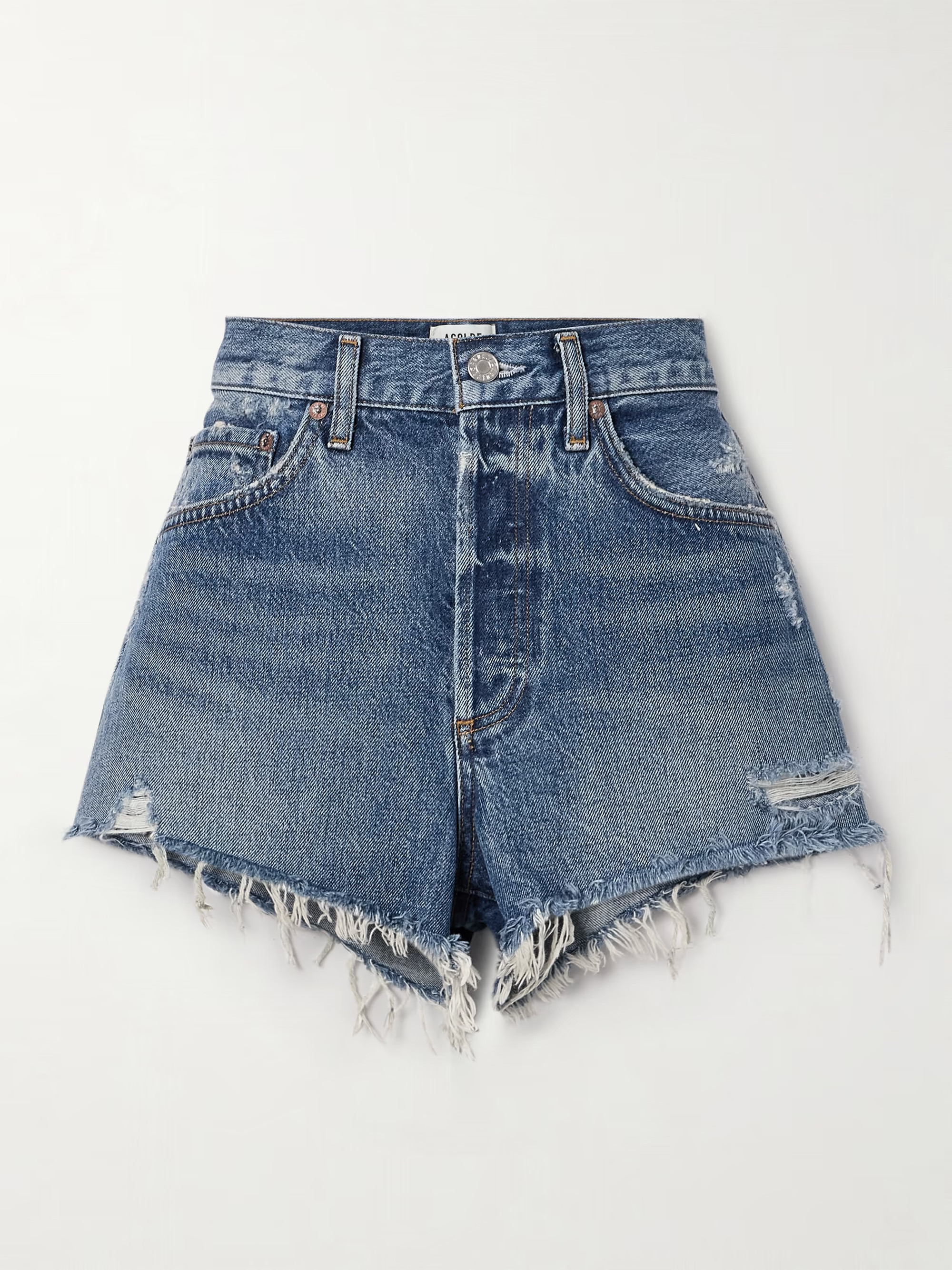 Parker Vitntage Cutoff organic denim shorts | NET-A-PORTER (US)
