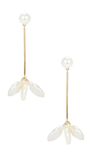 Marguerite Earring in Ivory | Revolve Clothing (Global)