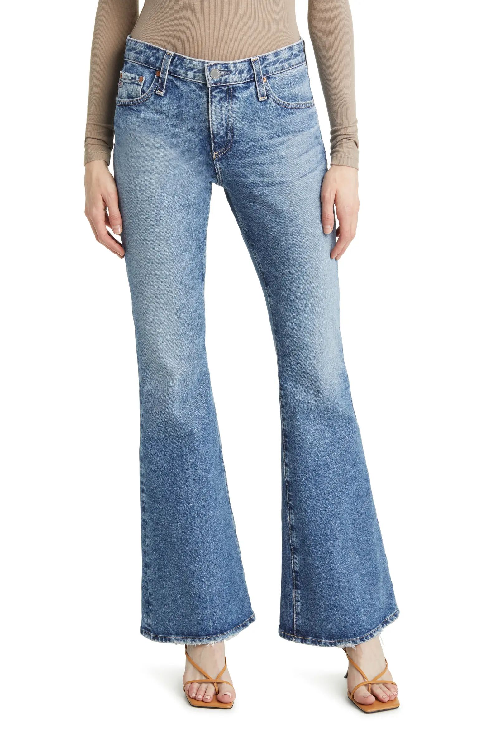 Angeline Mid Rise Flare Jeans | Nordstrom