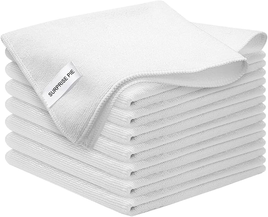 Microfiber Cleaning Cloth-8PK Cleaning Rags High Absorbent Lint-Free Scratch-Free Multi-Purpose D... | Amazon (US)