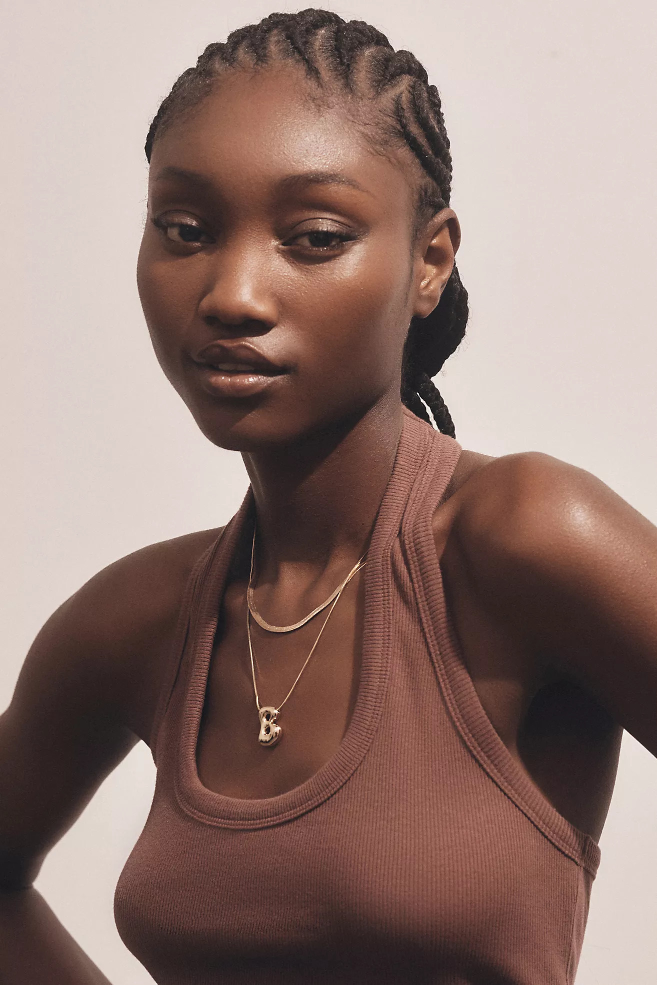 Bubble Letter Monogram Necklace | Anthropologie (US)