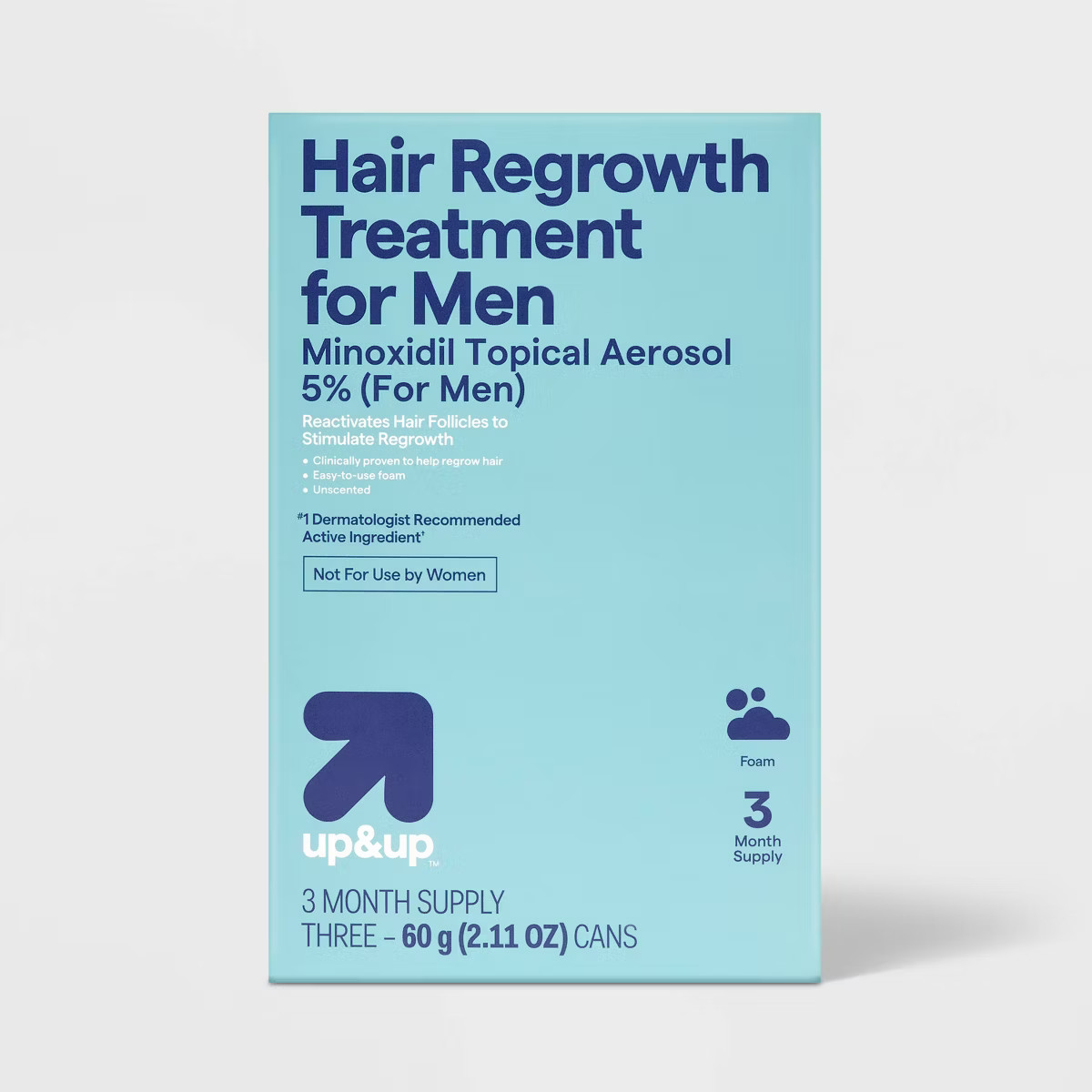 Foam Hair Regrowth Treatment - 2.11floz/3ct - up&up™ | Target