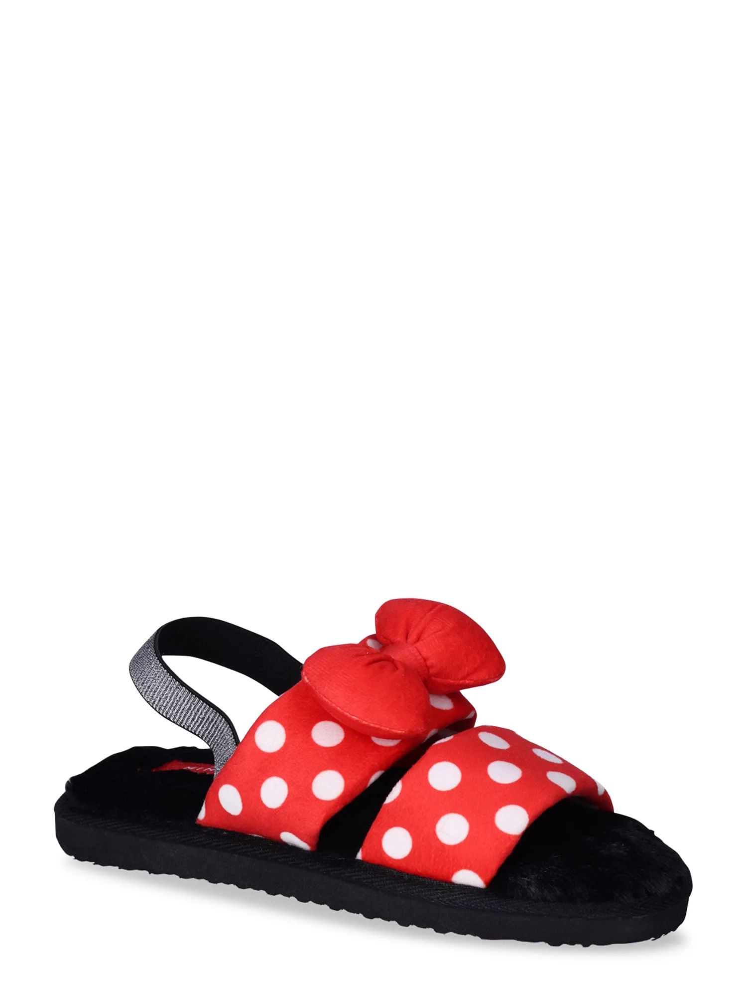 Disney Minnie Mouse Women’s Double Band Slippers, Sizes 6-11 | Walmart (US)