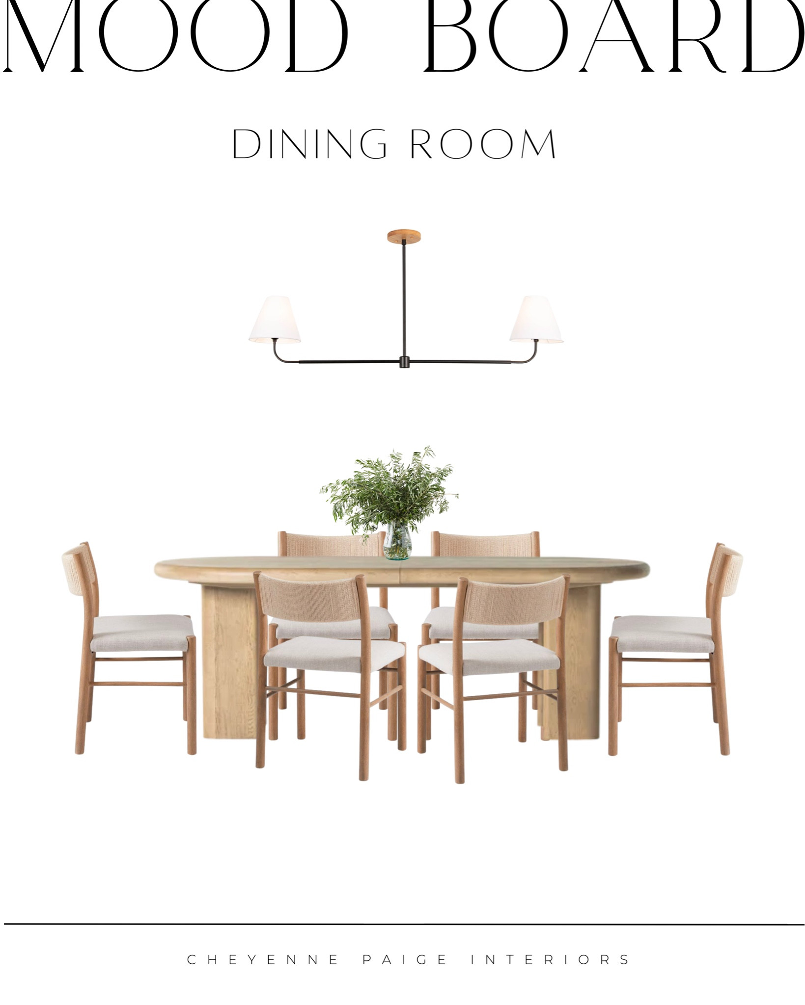 Modern coastal dining room design by Cheyenne Paige Interiors. #wovendiningchair #wooddiningtable #diningroomlight #diningroominspo #diningroomdesign

#LTKhome