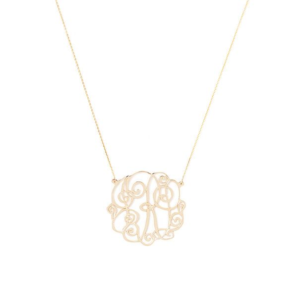 Monogrammed Lacey Necklace | Marleylilly