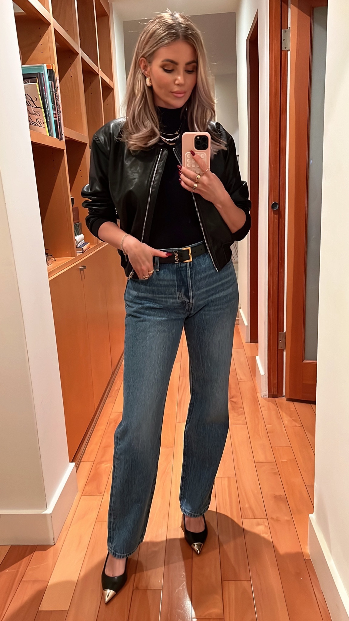 Wearing size 27 denim
Small bodysuit 
Shoes TTS
